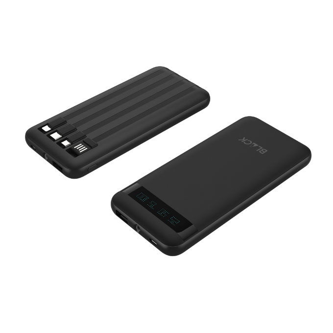 BLACK PowerMove M 4 in 1 Power Bank with Fast Charging 10,000mAh, 1Yr warranty BLACK PowerMove M 4 in 1 Power Bank with Fast Charging 10,000mAh, 1Yr warranty